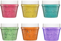 ChildGen, Přírodní modelína ve skleničkách – sada 6 barev BROKÁT