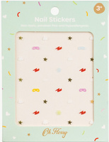 Oh Flossy, Naklejki na paznokcie dla dzieci, SUPERHERO, hipoalergiczne