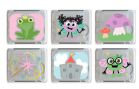 Glo Pals, Svítící senzorické kostky – Auta – hračka do koupele