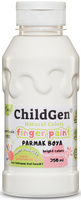 ChildGen, Snadno smývatelná barva na malování prsty, BÍLÁ, 350 ml