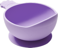 Nana's Manners PURPLE Suction Bowl for Weaning Babies & Toddlers