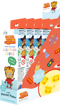 Glo Pals, CASE Daniel Tiger Light-Up Cubes