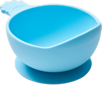 Nana's Manners BLUE Suction Bowl for Weaning Babies & Toddlers