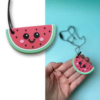 Jellystone, Sensory Chew Necklace – Watermelon