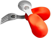 Nana's Manners STAGE 2 Toddler Cutlery ORANGE 1y+