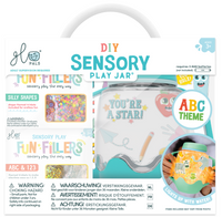 Glo Pals, ABC Sensory Set, Sensory Jar with Magical Fillers and Stickers
