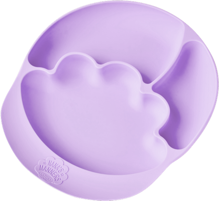 Nana's Manners PURPLE Talerz silikonowy z przyssawką