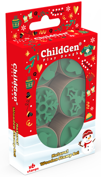 ChildGen, Sada dřevěných razítek 6 ks. VÁNOCE, VÁNOCE!