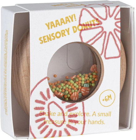 Petit Boum, Drewniana grzechotka sensoryczna, Marchewki