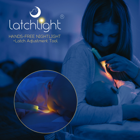 LatchLight – Innovative night lamp that does not disrupt sleep phases, portable, with a clip and directional light.