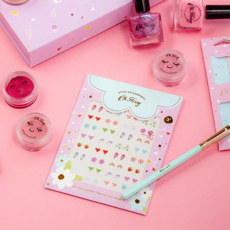 Oh Flossy, Kolczyki samoprzylepne dla dzieci 30 wzorów, hipoalergiczne