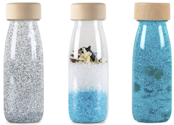 Petit Boum, Set of 3 Sensory Bottles - SNOWY LAND