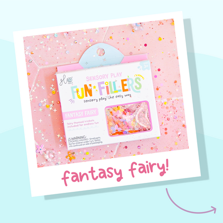 Glo Pals - CASE: FAIRY Fun Fillers Wkład, figurki, brokaty do słoików, zabaw sensorycznych