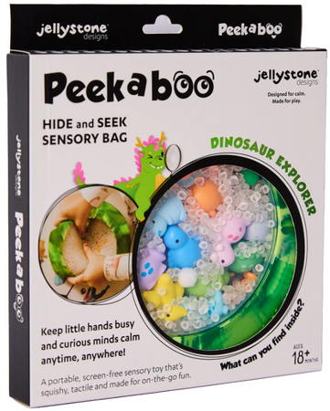 Jellystone, Senzorický disk s figurkami A-Ku-Ku! Peekaboo, motiv Dinosaurus