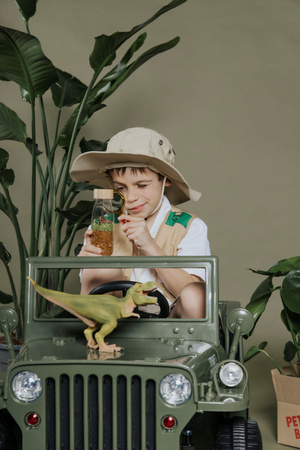 Petit Boum, Butelka obserwacyjna - dinozaury JURASSIC