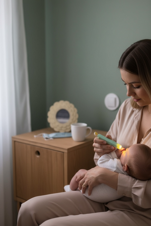 LatchLight – Innovative night lamp that does not disrupt sleep phases, portable, with a clip and directional light.