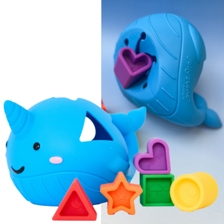 Jellystone, Narwhal Shape Sorter BRIGHT