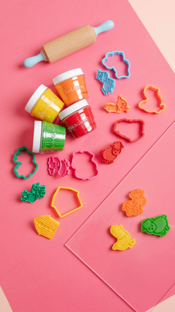 ChildGen, Zestaw kreatywny FARMA, 100% naturalna ciastolina i akcesoria