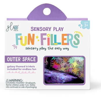 Glo Pals - SPACE Fun Fillers Wkład, figurki, brokaty i barwniki do słoików, zabaw sensorycznych