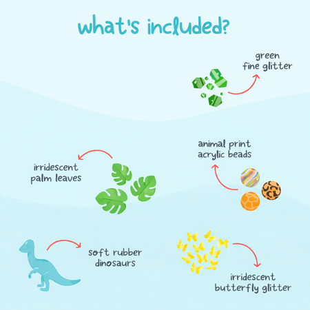 Glo Pals, CASE Magical Sensory Jar Add-Ins, SAFARI