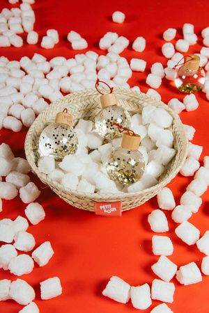 Petit Boum, Set of 3 Baubles, Holiday Collection