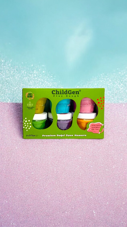 ChildGen Natural Playdough - Set of 6 colors GLITTER