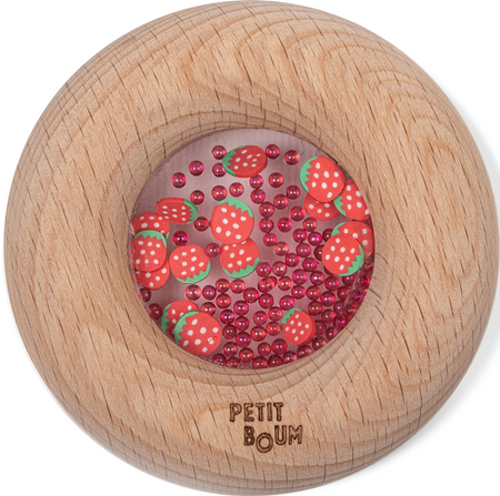 Petit Boum, Sensory Rattle, Strawberry