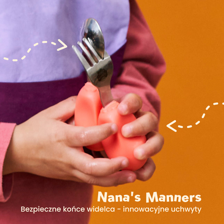 Nana's Manners ETAPA 2 Vidlička a lžíce PINK