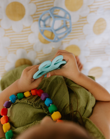 Jellystone, Sensoryczne piłki 2w1 Blue & Mint