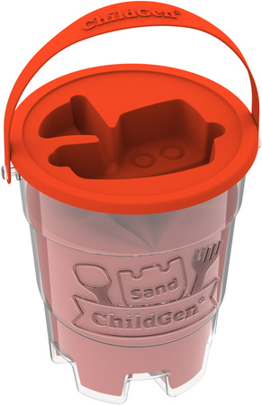 ChildGen, Piasek kinetyczny, 100% naturalny, 500g, kolor CZERWONY - edycja limitowana