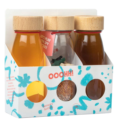 Petit Boum, Set of 3 Sensory Bottles - FOREST