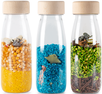 Petit Boum, Set of 3 Sensory Bottles - NATURE