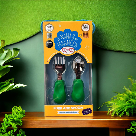 Nana's Manners ETAP 2 Widelec i łyżka GREEN