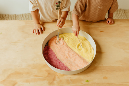 Jellystone, Tacka sensoryczna Play Tray Sage 2w1 pojemnik kolor zielony