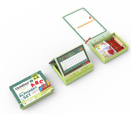 ChildGen, Zestaw kreatywny ALFABET, 100% naturalna ciastolina i akcesoria