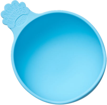 Nana's Manners BLUE Miska silikonowa z przyssawką i uchwytem