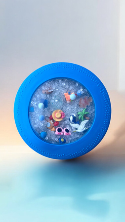 Jellystone, Sensoryczny dysk z figurkami A-Ku-Ku! Peekaboo, motyw Plaża