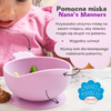 Nana's Manners PURPLE Miska silikonowa z przyssawką i uchwytem