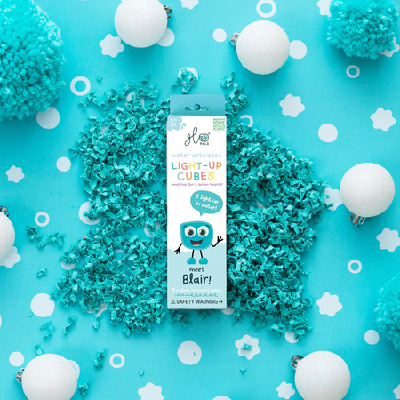 Glo Pals, CASE 5x Kostki sensoryczne świecące w wodzie BLAIR - zestaw 5 opakowań pojedynczych w case, display