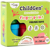 ChildGen, Barvy na malování prsty 6x50 ml - Sada - netoxické, snadno odstranitelné