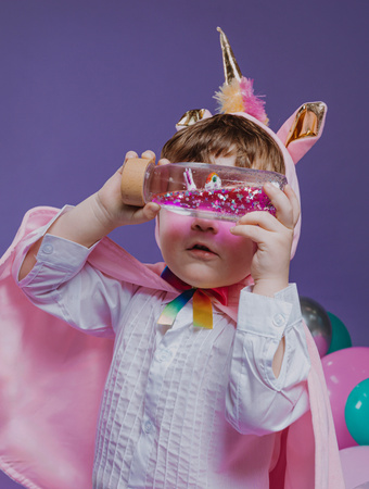 Petit Boum, Dual-Phase Sensory Bottle MOVE Rainbow