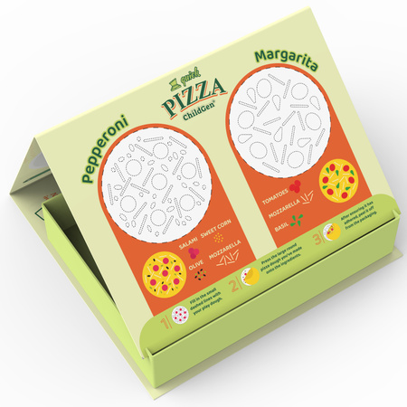 ChildGen, Zestaw kreatywny PIZZA, 100% naturalna ciastolina i akcesoria