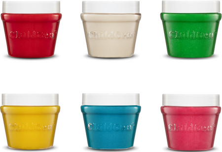 ChildGen, Naturalna ciastolina w słoiczkach - zestaw 6 kolorów