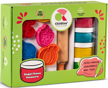 ChildGen Natural Playdough Premium Set - Fruits and Veggies