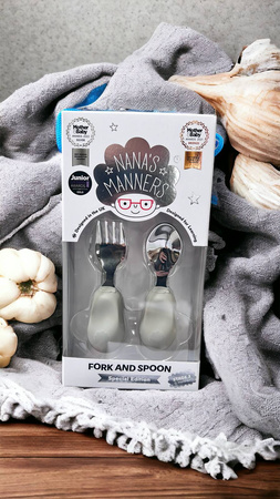 Nana's Manners ETAP 2 Widelec i łyżka GREY