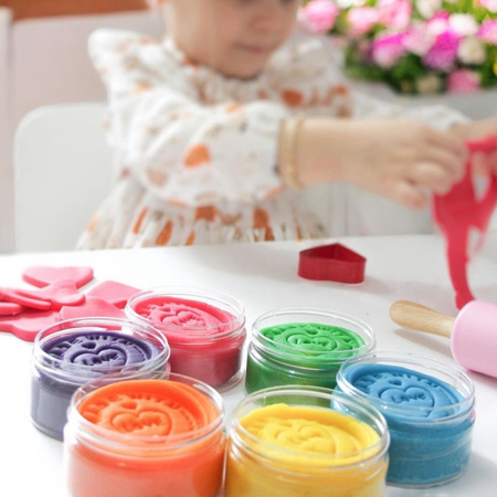 ChildGen, Zestaw kreatywny OWOCE I WARZYWA, 100% naturalna ciastolina i akcesoria