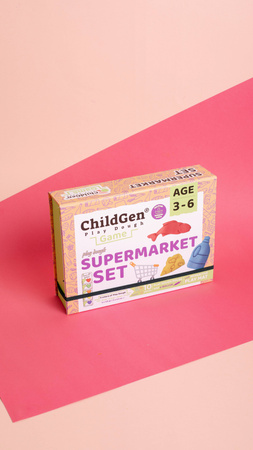 ChildGen, Zestaw kreatywny SKLEP, 100% naturalna ciastolina i akcesoria