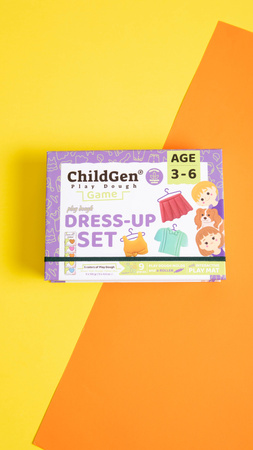 ChildGen, Zestaw kreatywny MODA - ubieranki i fryzury, 100% naturalna ciastolina i akcesoria