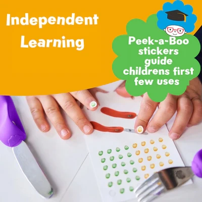 Nanas Manners 3 PURPLE Sztućce kształtujące chwyt