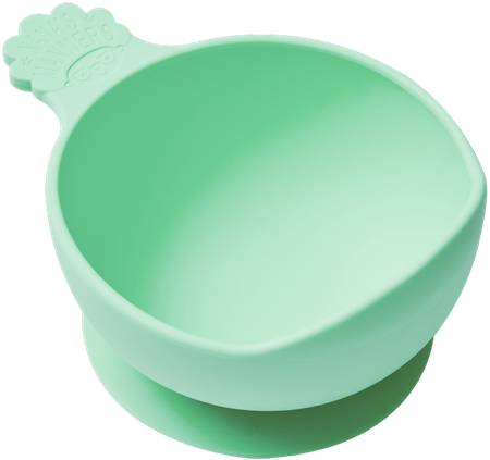Nana's Manners GREEN Miska silikonowa z przyssawką i uchwytem